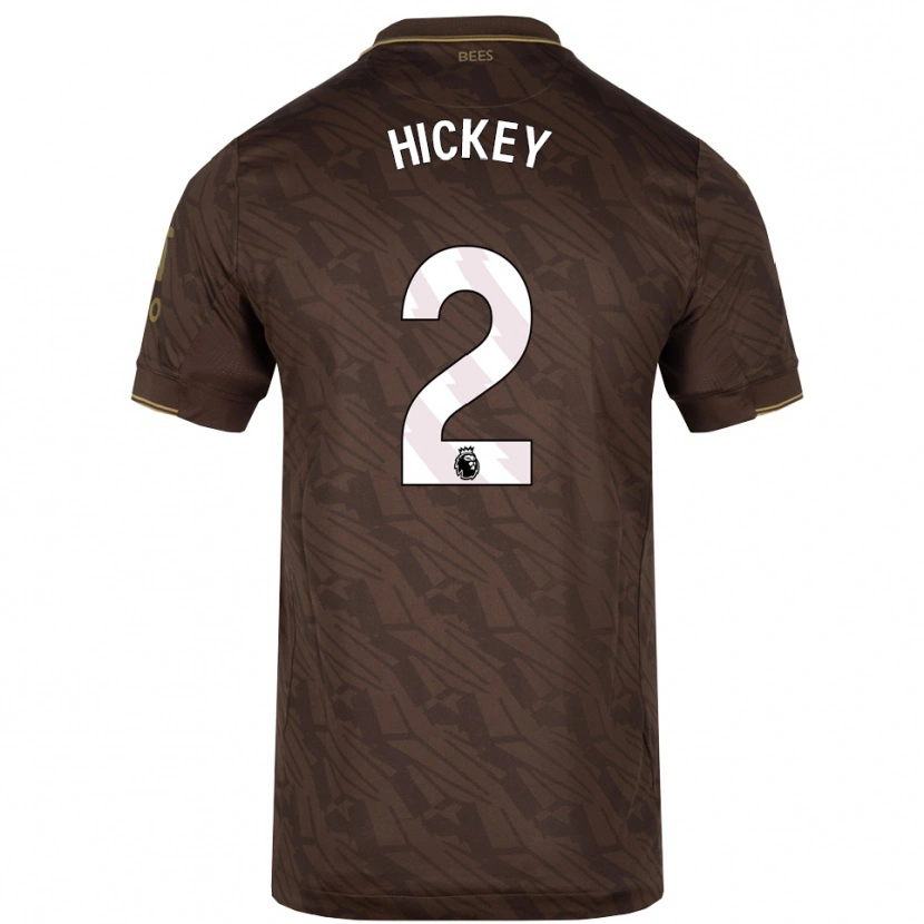 Danxen Women Aaron Hickey #2 Brown Gold Away Jersey 2025/26 T-Shirt