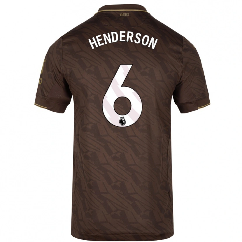 Danxen Women Jordan Henderson #6 Brown Gold Away Jersey 2025/26 T-Shirt