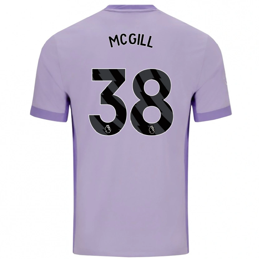 Danxen Women Tom Mcgill #38 Taro Purple White Away Jersey 2025/26 T-Shirt