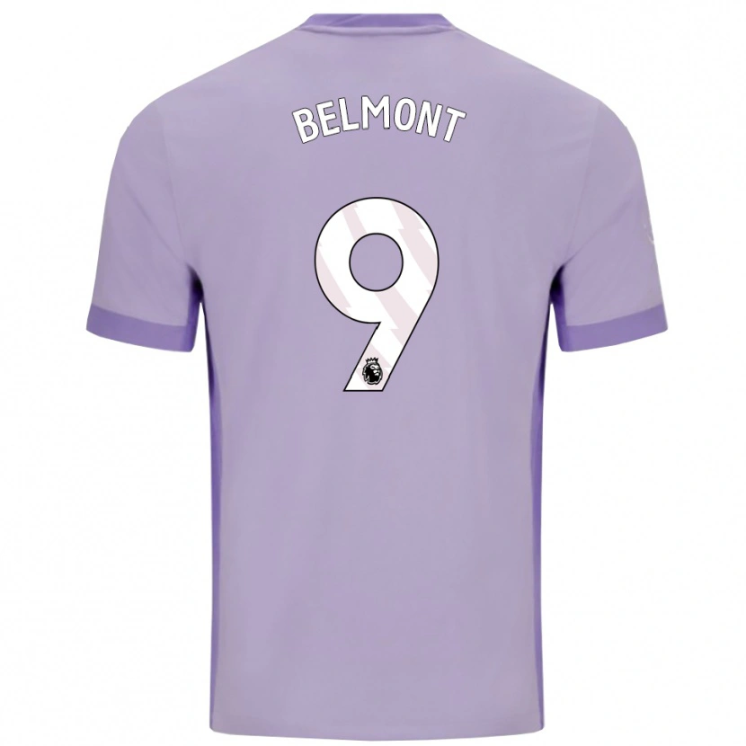 Danxen Women Joe Belmont #9 Taro Purple White Away Jersey 2025/26 T-Shirt