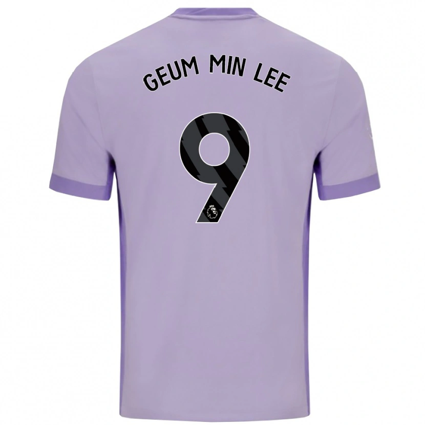 Danxen Women Lee Geum-Min #9 Taro Purple White Away Jersey 2025/26 T-Shirt
