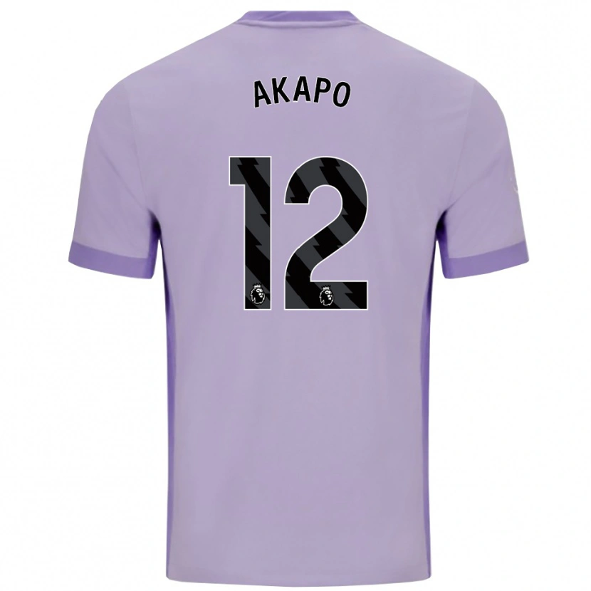 Danxen Women Tobi Akapo #12 Taro Purple White Away Jersey 2025/26 T-Shirt