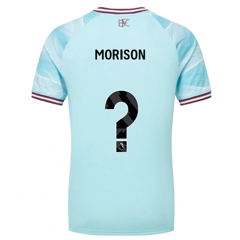 Danxen Women Dylan Morison #0 Sky Blue Burgundy Away Jersey 2025/26 T-Shirt