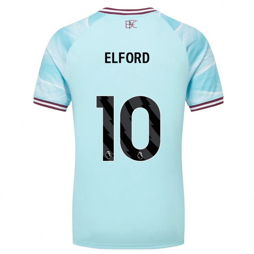 Danxen Women Laura Elford #10 Sky Blue Burgundy Away Jersey 2025/26 T-Shirt