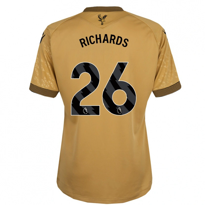 Danxen Women Chris Richards #26 Gold Black Away Jersey 2025/26 T-Shirt
