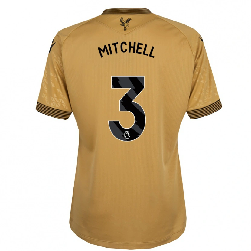 Danxen Women Tyrick Mitchell #3 Gold Black Away Jersey 2025/26 T-Shirt