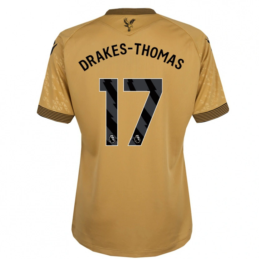 Danxen Women Joél Drakes-Thomas #17 Gold Black Away Jersey 2025/26 T-Shirt