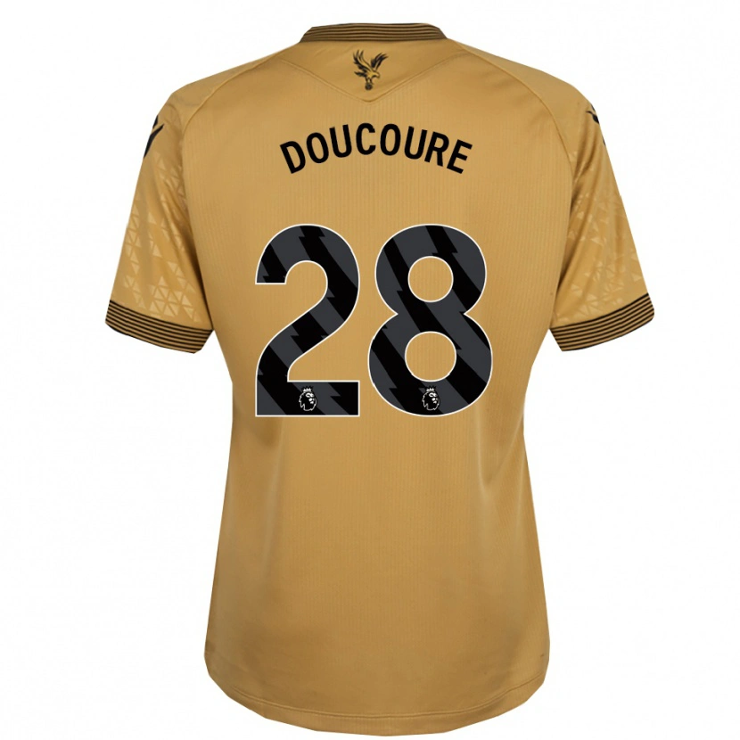 Danxen Women Cheick Doucouré #28 Gold Black Away Jersey 2025/26 T-Shirt
