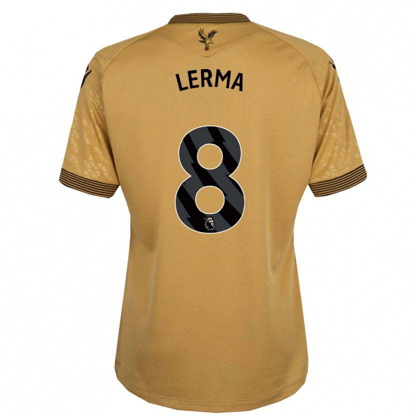 Danxen Women Jefferson Lerma #8 Gold Black Away Jersey 2025/26 T-Shirt