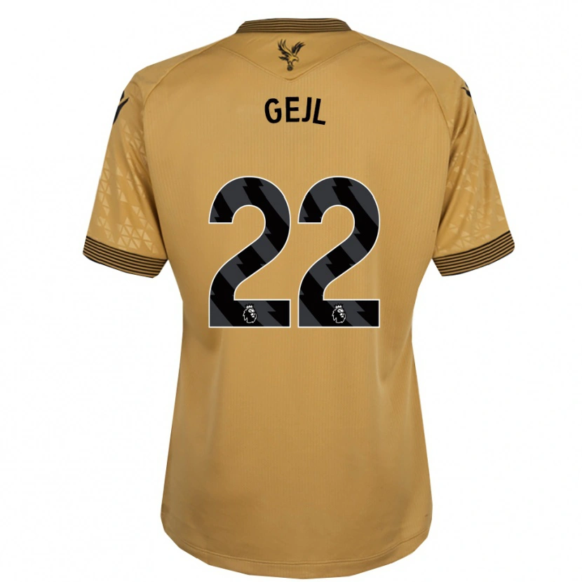 Danxen Women Mille Gejl #22 Gold Black Away Jersey 2025/26 T-Shirt