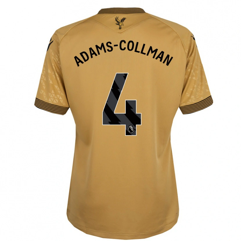 Danxen Women Kai-Reece Adams-Collman #4 Gold Black Away Jersey 2025/26 T-Shirt