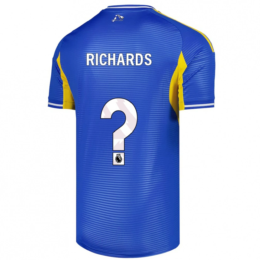 Danxen Women Joe Richards #0 Blue Yellow Away Jersey 2025/26 T-Shirt