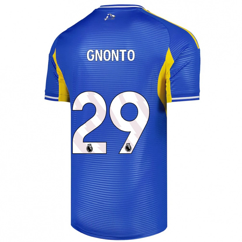 Danxen Women Wilfried Gnonto #29 Blue Yellow Away Jersey 2025/26 T-Shirt