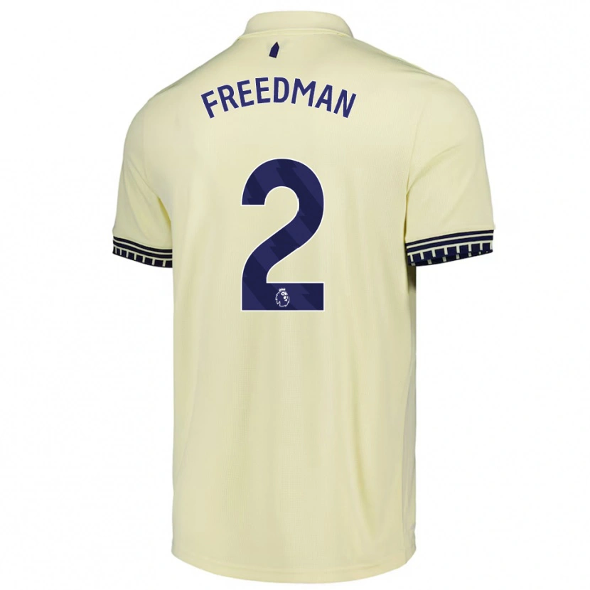 Danxen Women Freddie Freedman #2 Off White Black Away Jersey 2025/26 T-Shirt