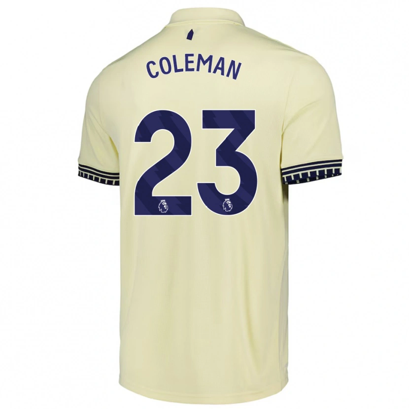 Danxen Women Séamus Coleman #23 Off White Black Away Jersey 2025/26 T-Shirt