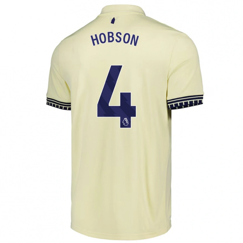 Danxen Women Issy Hobson #4 Off White Black Away Jersey 2025/26 T-Shirt