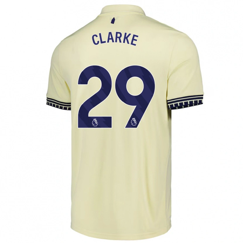 Danxen Women Abbey Clarke #29 Off White Black Away Jersey 2025/26 T-Shirt