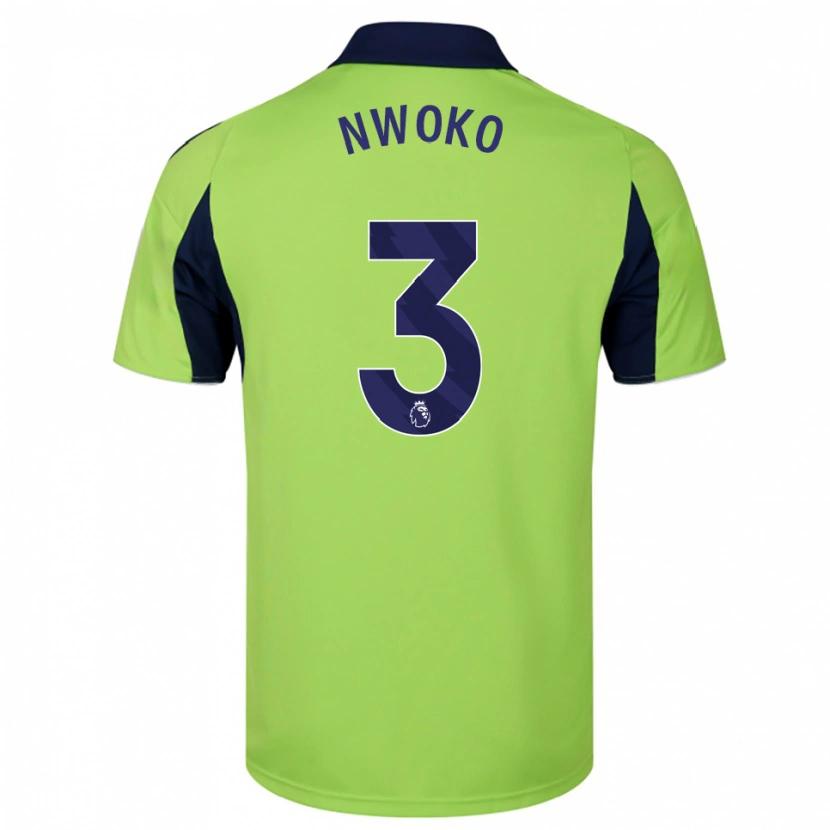 Danxen Women Chibuzo Nwoko #3 Green Navy White Away Jersey 2025/26 T-Shirt