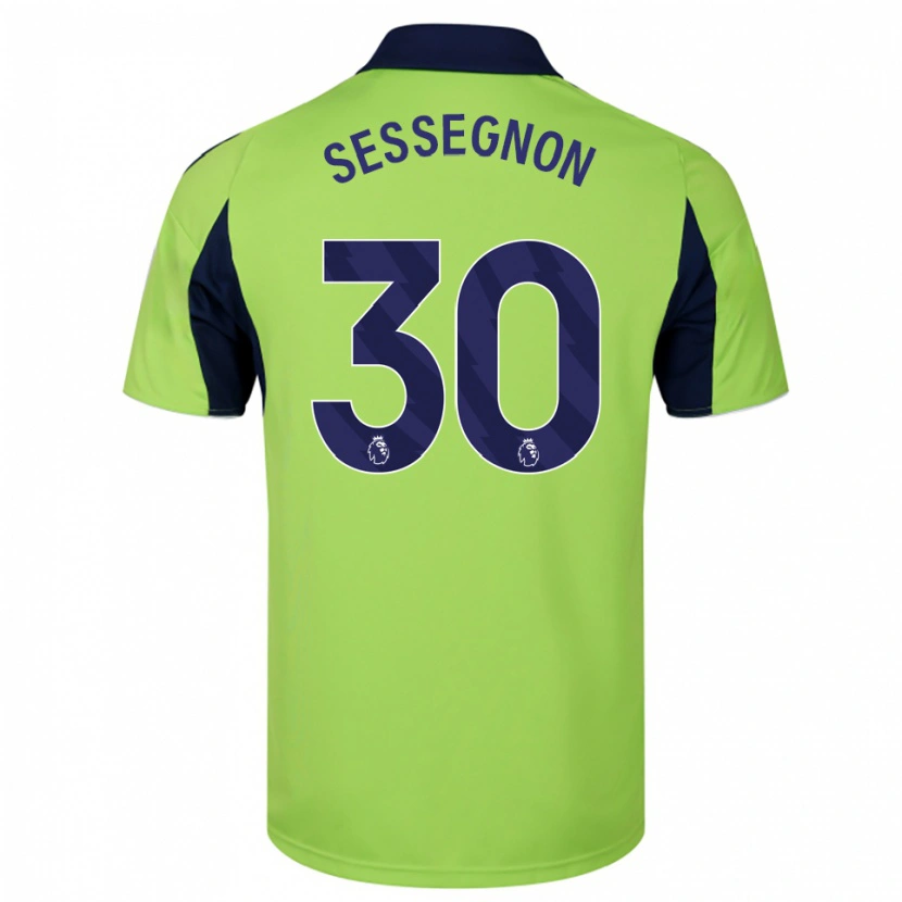 Danxen Women Ryan Sessegnon #30 Green Navy White Away Jersey 2025/26 T-Shirt