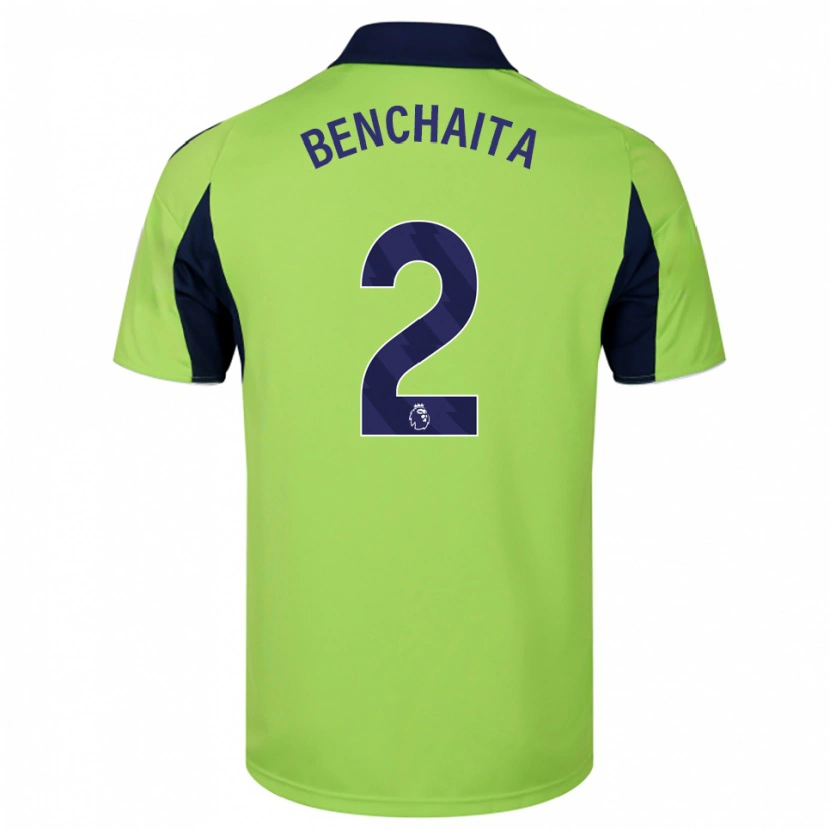 Danxen Women Nazim Benchaita #2 Green Navy White Away Jersey 2025/26 T-Shirt