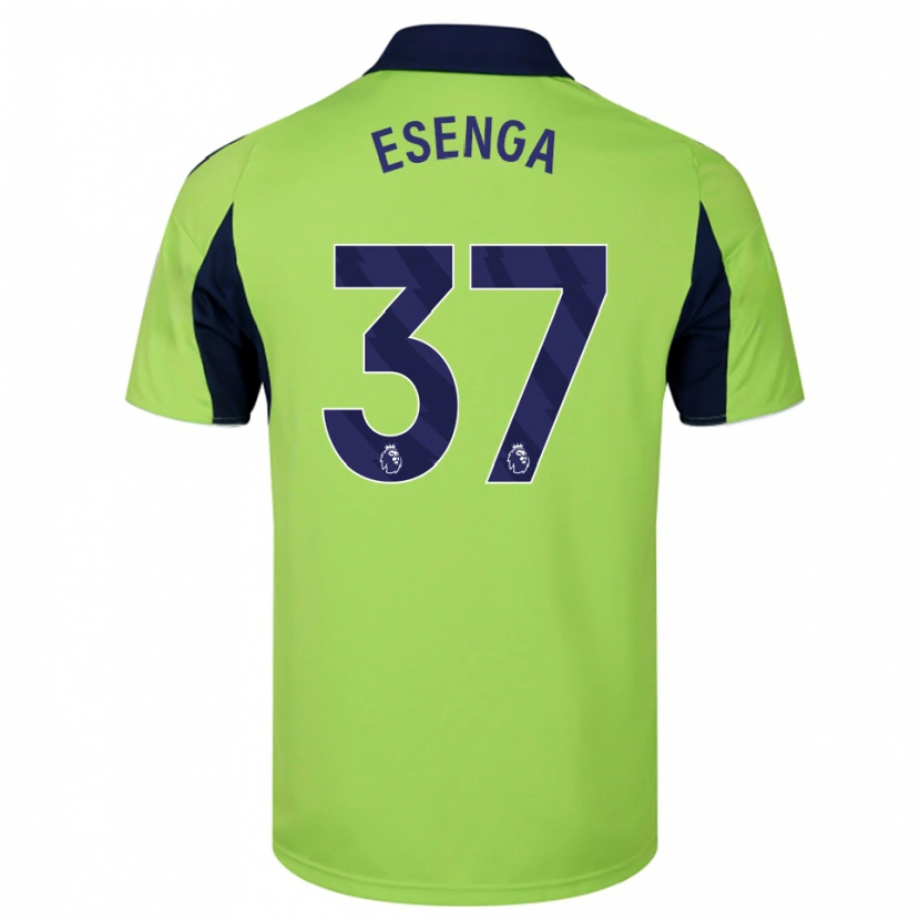 Danxen Women Jonathan Esenga #37 Green Navy White Away Jersey 2025/26 T-Shirt