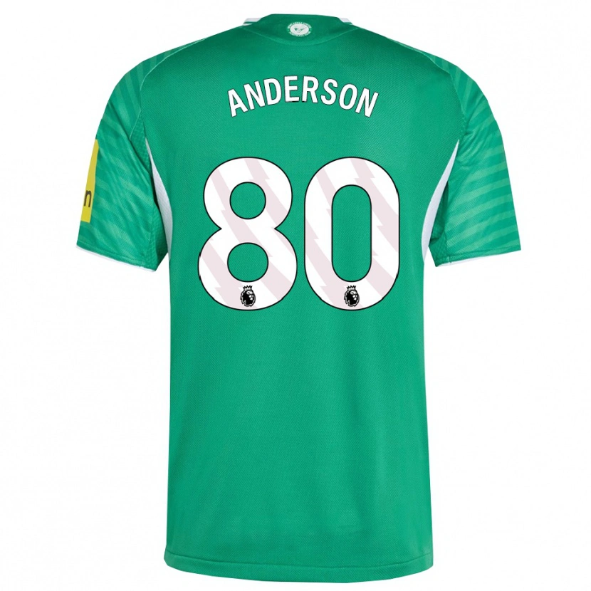 Danxen Women Will Anderson #80 Green White Away Jersey 2025/26 T-Shirt