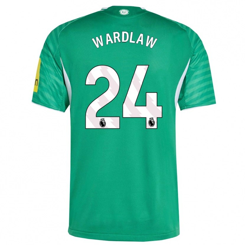 Danxen Women Charlotte Wardlaw #24 Green White Away Jersey 2025/26 T-Shirt