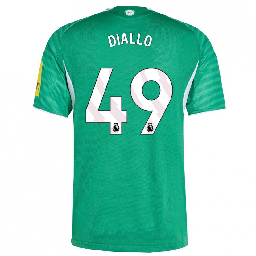 Danxen Women Amadou Diallo #49 Green White Away Jersey 2025/26 T-Shirt