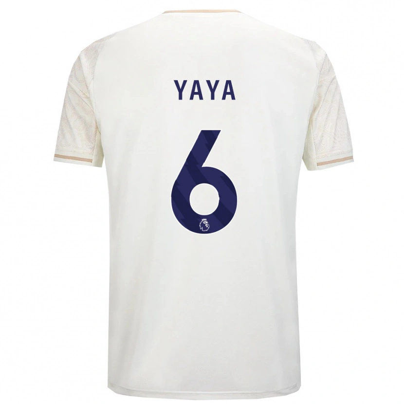 Danxen Women Cherif Yaya #6 Off White Black Away Jersey 2025/26 T-Shirt