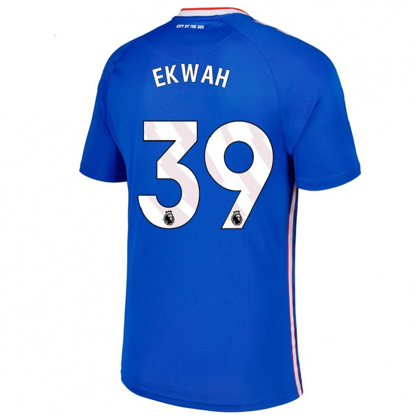 Danxen Women Pierre Ekwah #39 Blue White Away Jersey 2025/26 T-Shirt