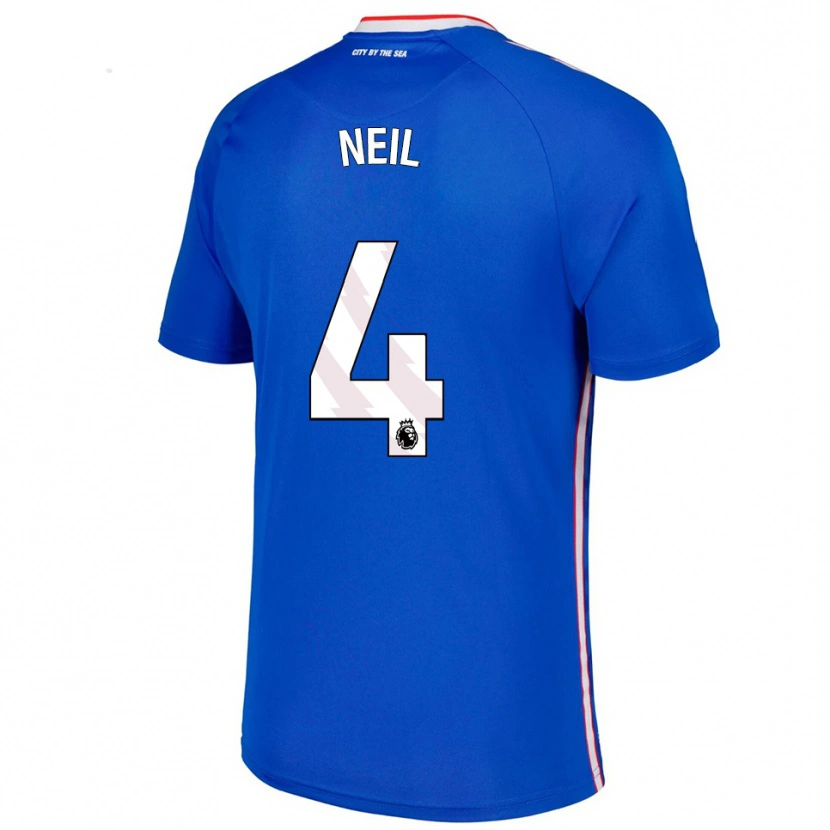 Danxen Women Dan Neil #4 Blue White Away Jersey 2025/26 T-Shirt