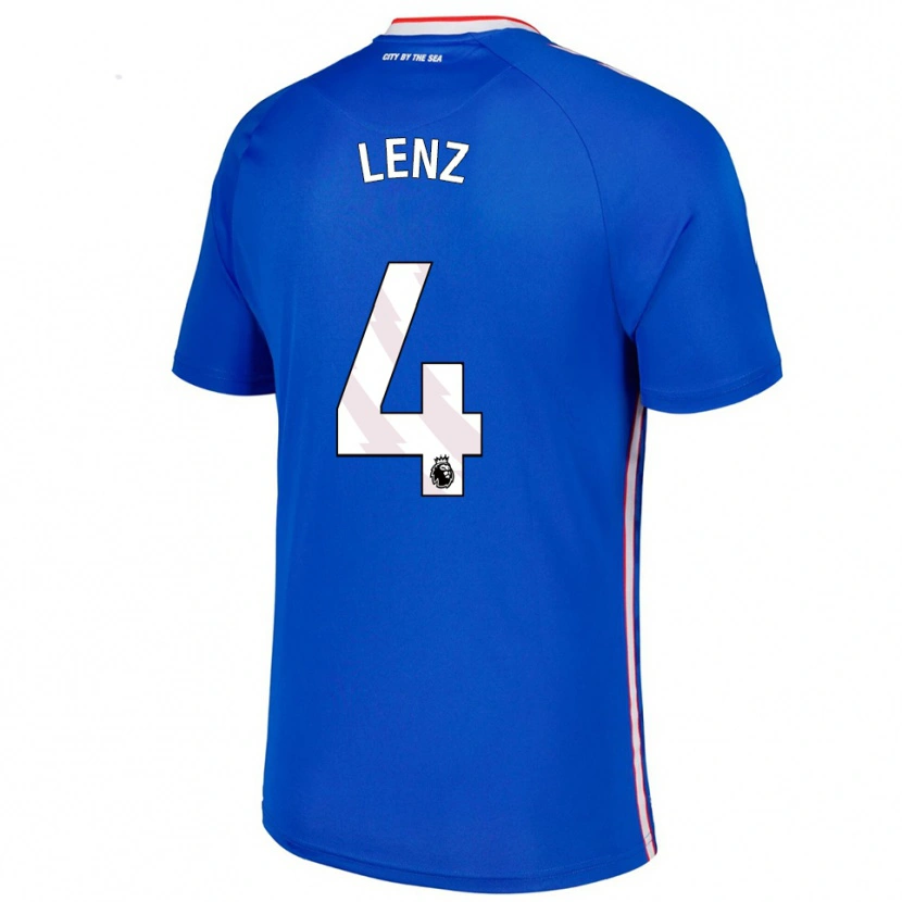 Danxen Women Elias Lenz #4 Blue White Away Jersey 2025/26 T-Shirt
