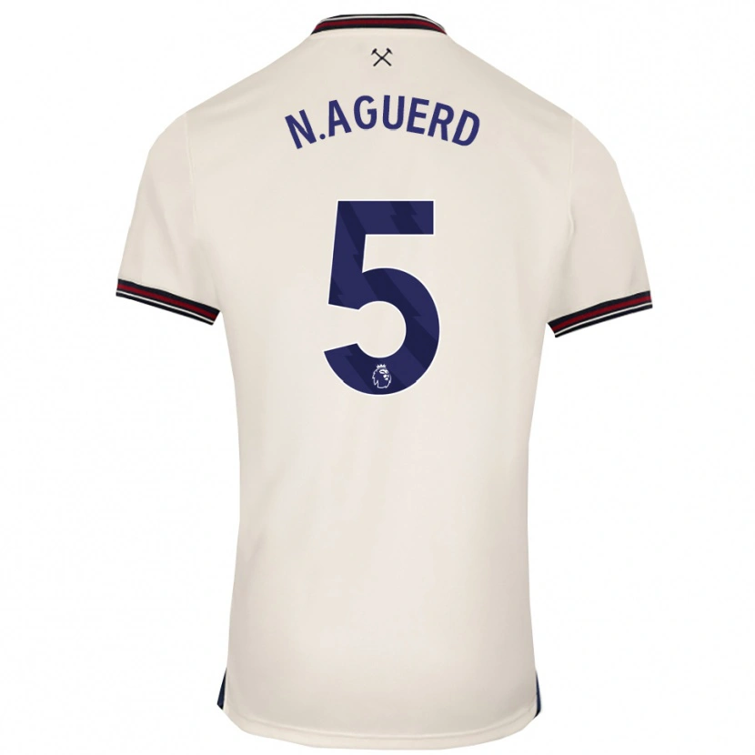 Danxen Women Nayef Aguerd #5 Off White Away Jersey 2025/26 T-Shirt