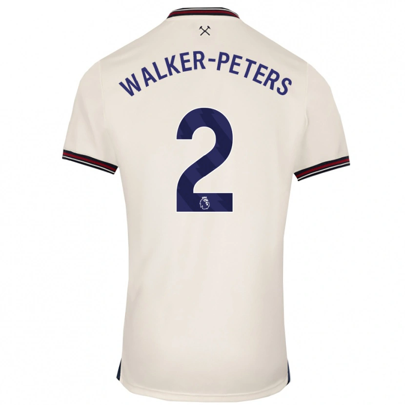 Danxen Women Kyle Walker-Peters #2 Off White Away Jersey 2025/26 T-Shirt