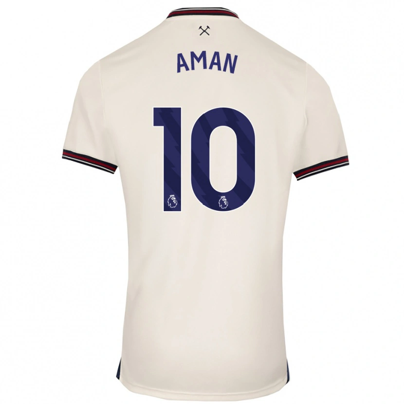 Danxen Women Abdulkareem Aman #10 Off White Away Jersey 2025/26 T-Shirt