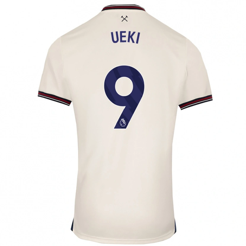 Danxen Women Riko Ueki #9 Off White Away Jersey 2025/26 T-Shirt