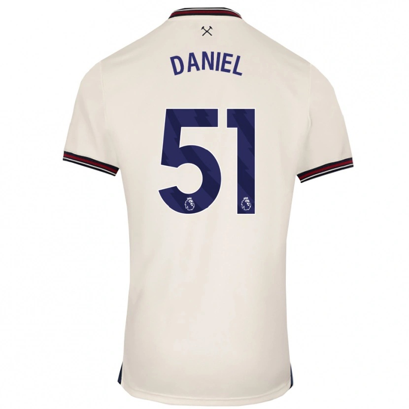 Danxen Women Daniel Chesters #51 Off White Away Jersey 2025/26 T-Shirt