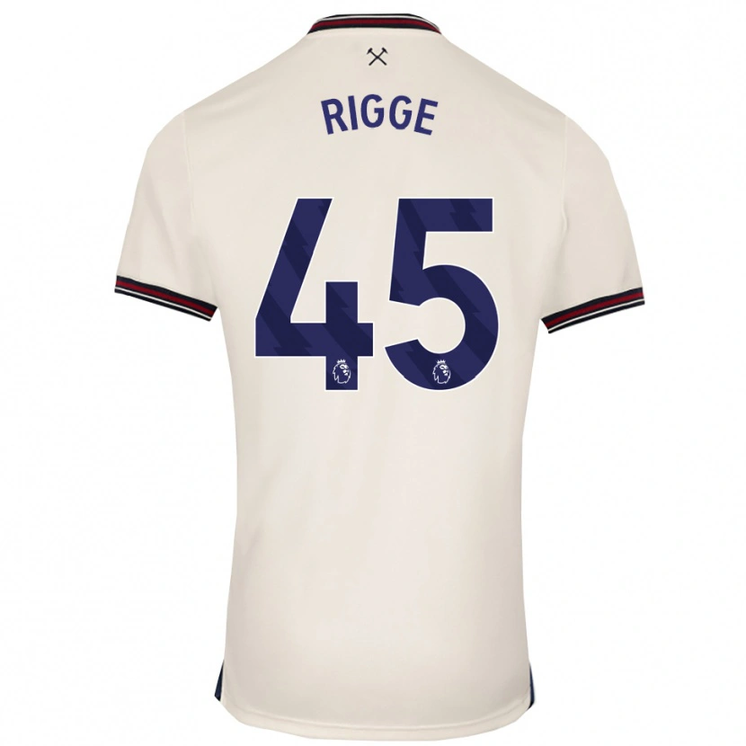 Danxen Women Daniel Rigge #45 Off White Away Jersey 2025/26 T-Shirt