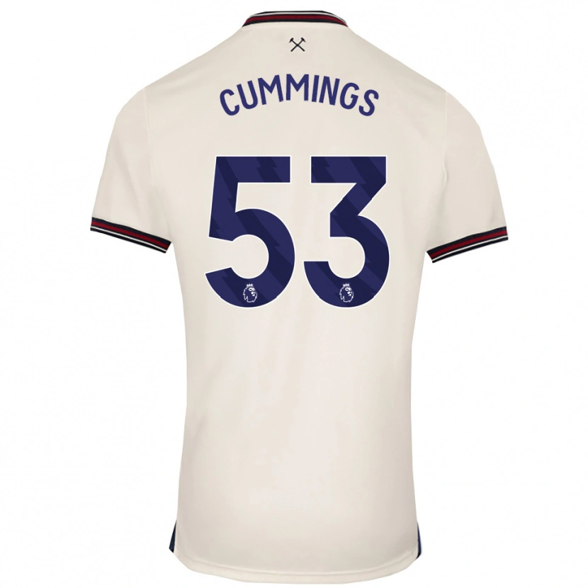 Danxen Women Daniel Cummings #53 Off White Away Jersey 2025/26 T-Shirt