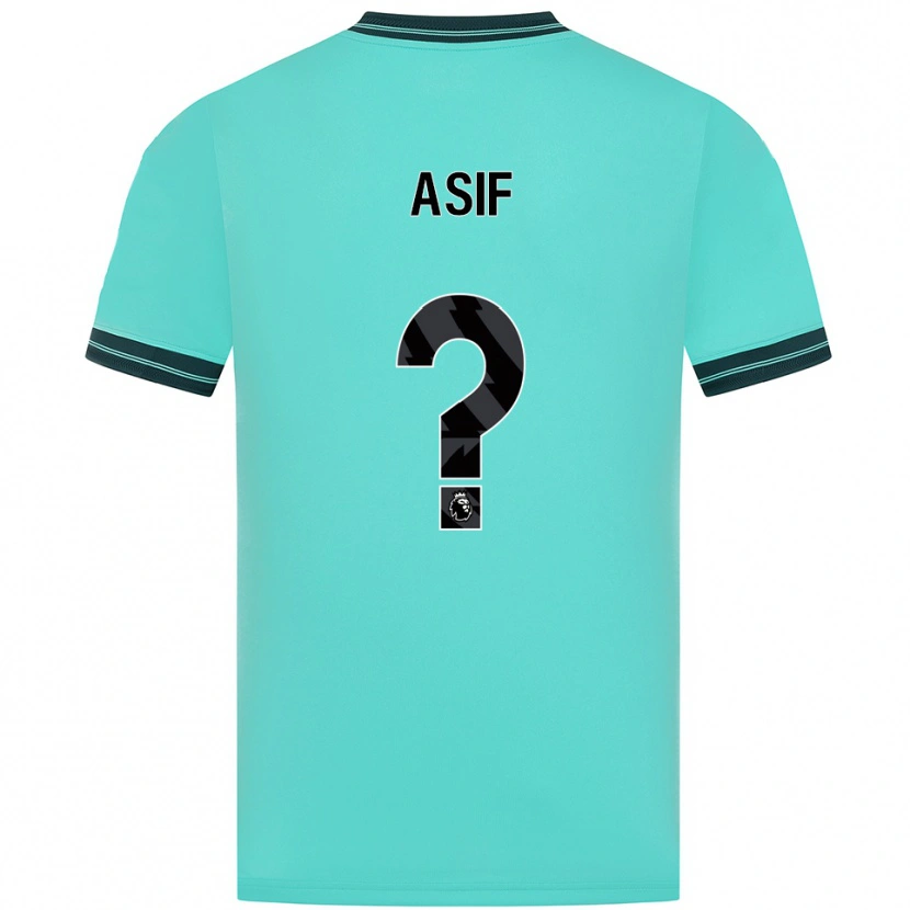 Danxen Women Dawood Asif #0 Sky Blue Green Away Jersey 2025/26 T-Shirt