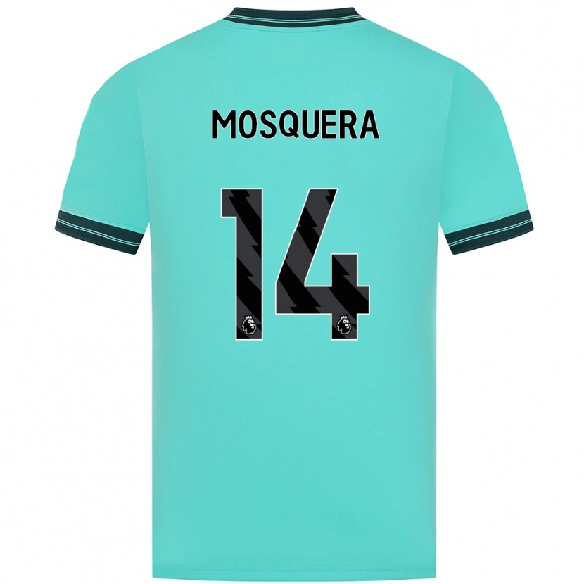 Danxen Women Yerson Mosquera #14 Sky Blue Green Away Jersey 2025/26 T-Shirt