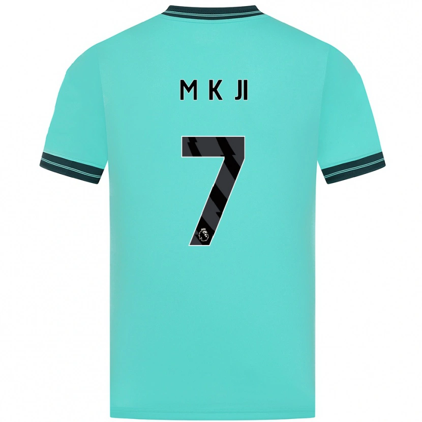 Danxen Women Min-Kyu Ji #7 Sky Blue Green Away Jersey 2025/26 T-Shirt