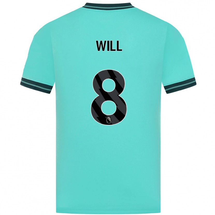 Danxen Women Merrick Will #8 Sky Blue Green Away Jersey 2025/26 T-Shirt