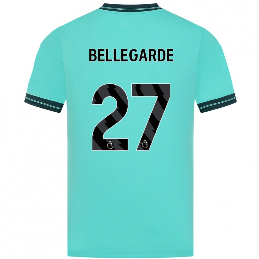 Danxen Women Jean-Ricner Bellegarde #27 Sky Blue Green Away Jersey 2025/26 T-Shirt