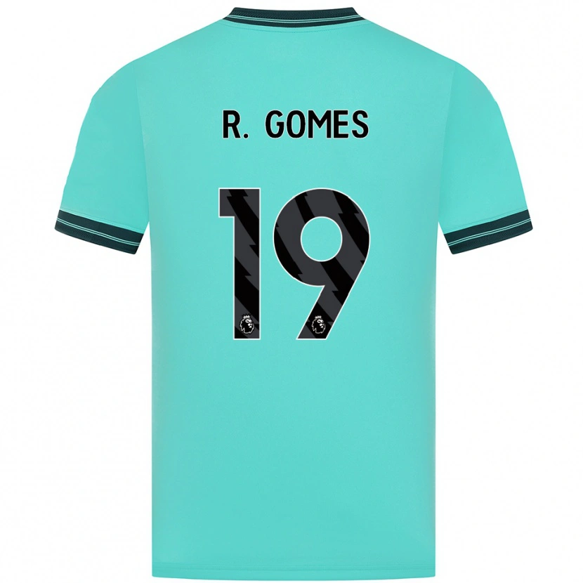 Danxen Women Rodrigo Gomes #19 Sky Blue Green Away Jersey 2025/26 T-Shirt
