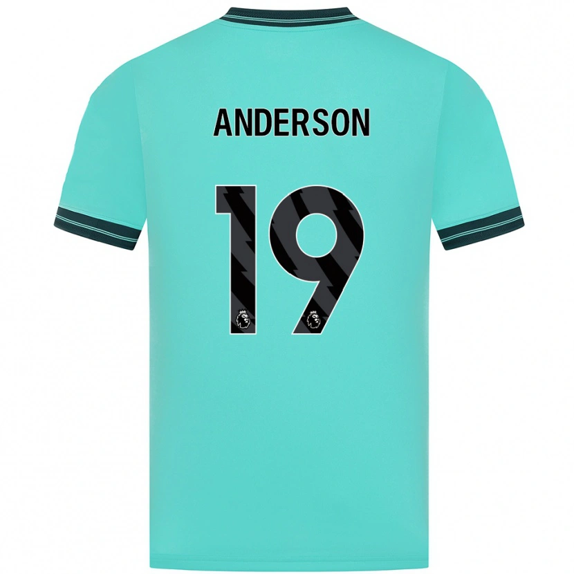 Danxen Women Becky Anderson #19 Sky Blue Green Away Jersey 2025/26 T-Shirt