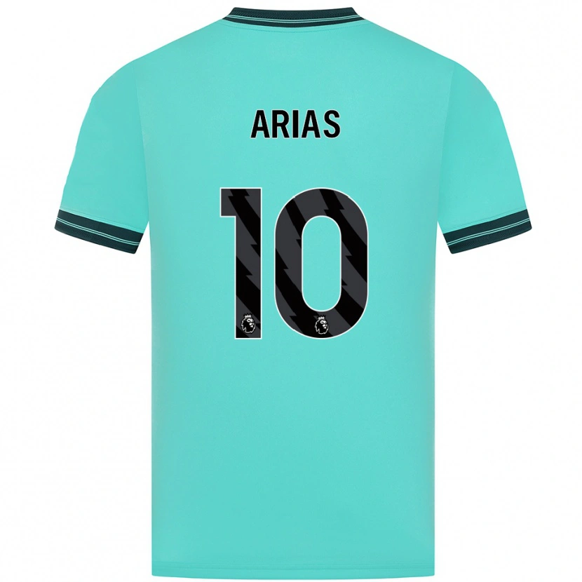 Danxen Women Jhon Arias #10 Sky Blue Green Away Jersey 2025/26 T-Shirt