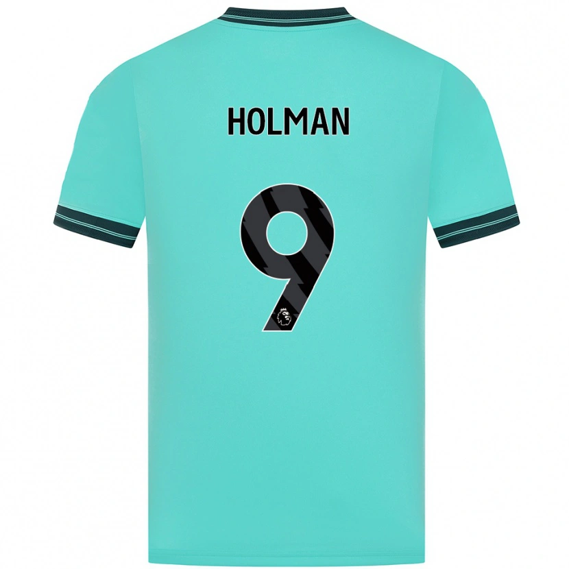 Danxen Women Fletcher Holman #9 Sky Blue Green Away Jersey 2025/26 T-Shirt
