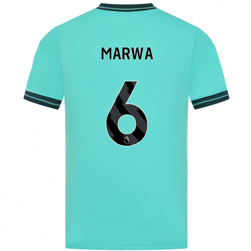 Danxen Women Bjørn Marwa #6 Sky Blue Green Away Jersey 2025/26 T-Shirt