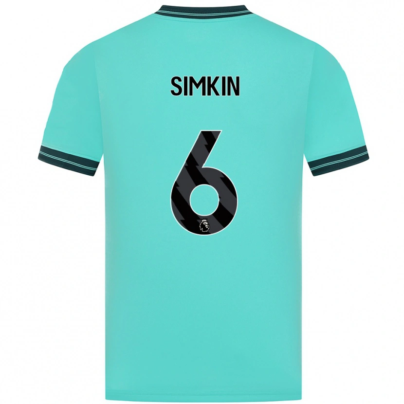 Danxen Women Lily Simkin #6 Sky Blue Green Away Jersey 2025/26 T-Shirt